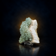 Natural Green Apophyllite Flowers on White Stilbite Matrix – 460 g