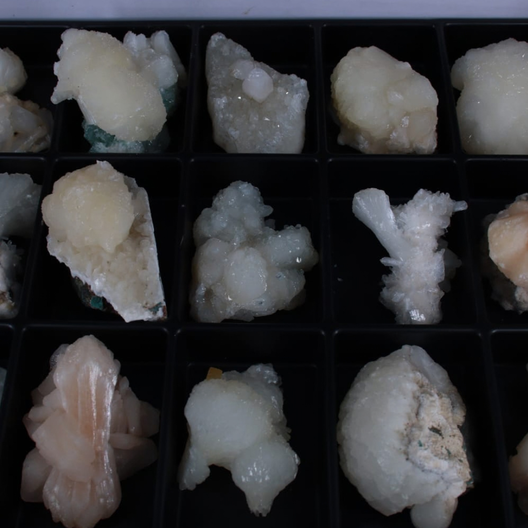 Natural Mixed Mineral Specimen Lot – 18 Pieces from India