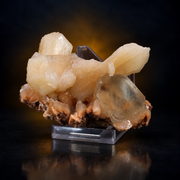 Natural Orange Stilbite with Calcite Crystal Specimen – 120g