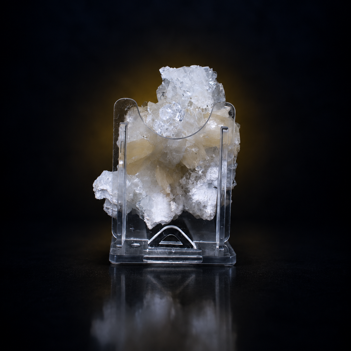 Apophyllite & Stilbite Crystal Cluster | Deccan Traps Maharashtra India | 8×7×5 cm | 120g