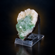 Natural Green Apophyllite with Heulandite Mineral Specimen – 100g
