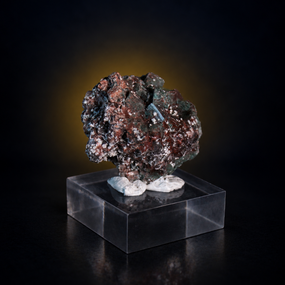 Natural Green Heulandite Crystal Matrix – Mineral Specimen from India