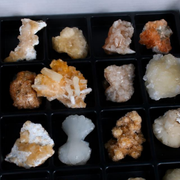 Mixed Stilbite, Heulandite &amp; Apophyllite Crystal Lot – 32 Pieces