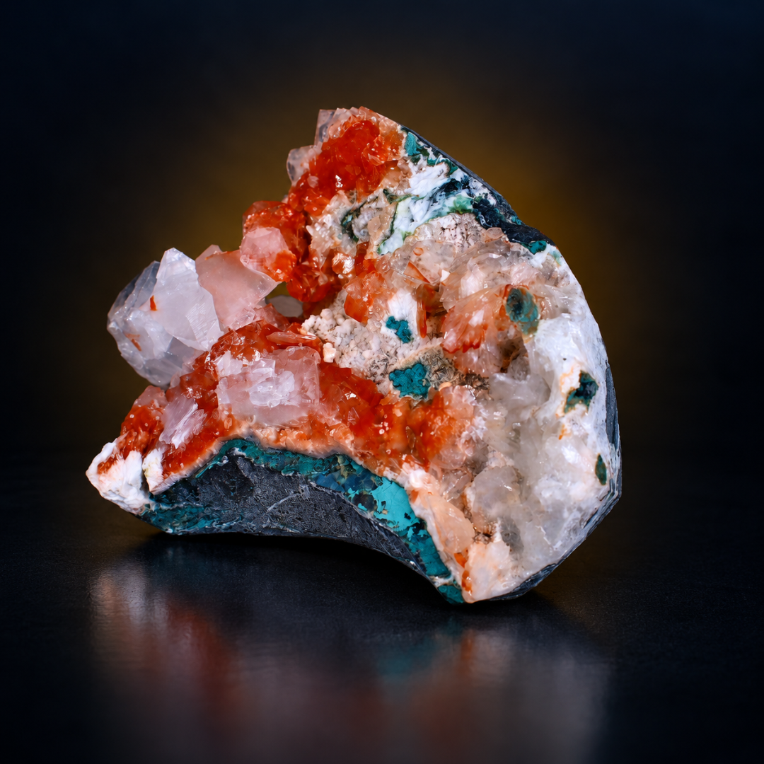 Natural Apophyllite, Stilbite &amp; Chalcedony Mineral Specimen – 400g