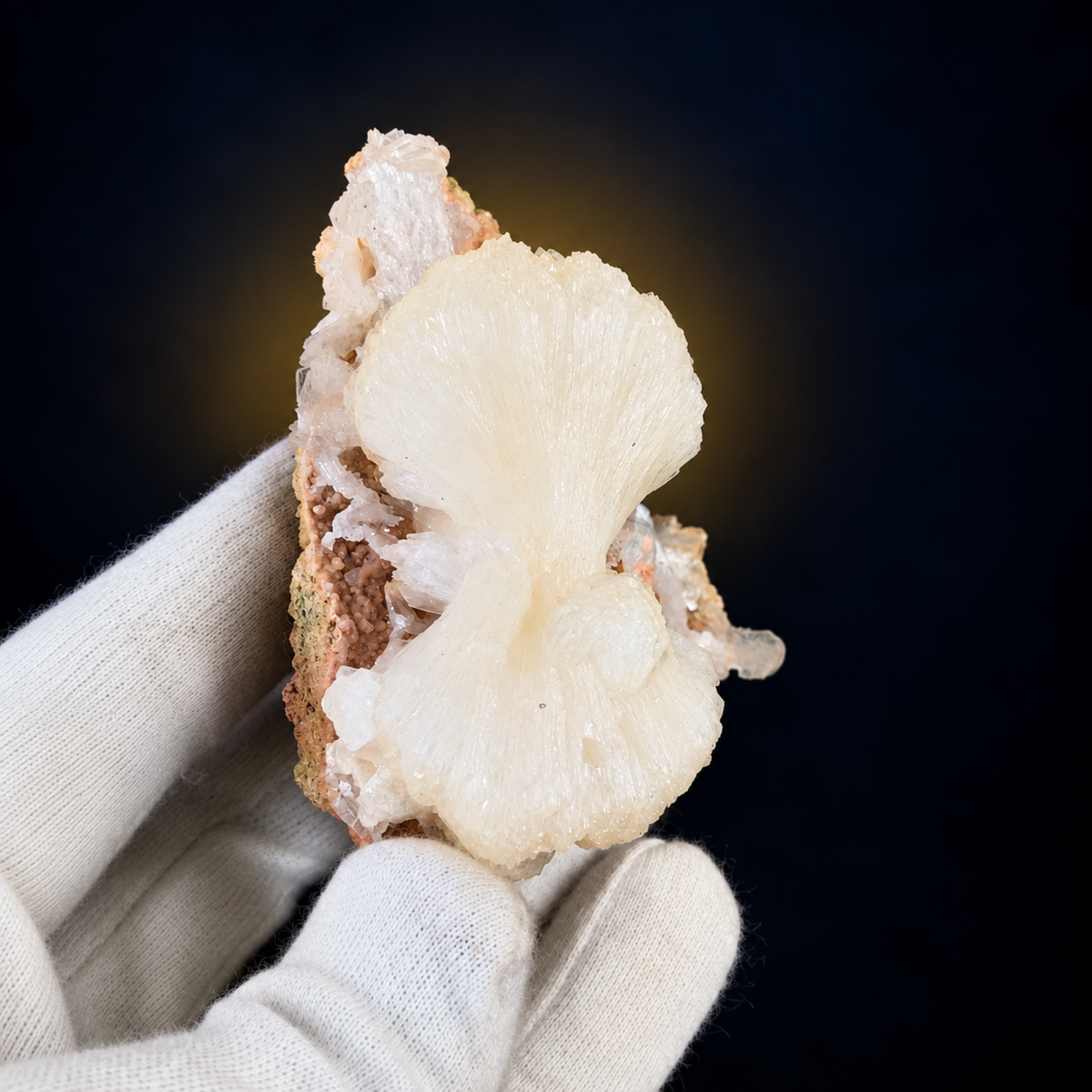 Natural Stilbite with Heulandite on Matrix – 100 g