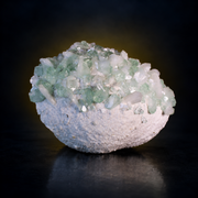 Natural Green Apophyllite, Stilbite with Heulandite Crystal Specimen – India