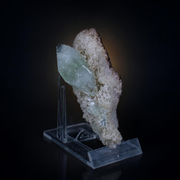 Green Apophyllite Crystal on Stilbite Matrix 9×4×3 cm | 60g