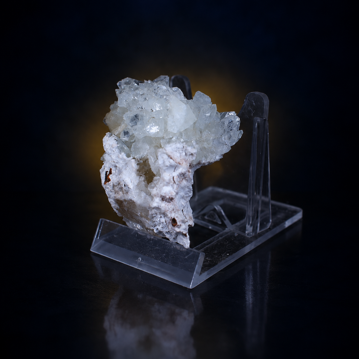 Natural Stilbite with Apophyllite Crystal Cluster – 30 g