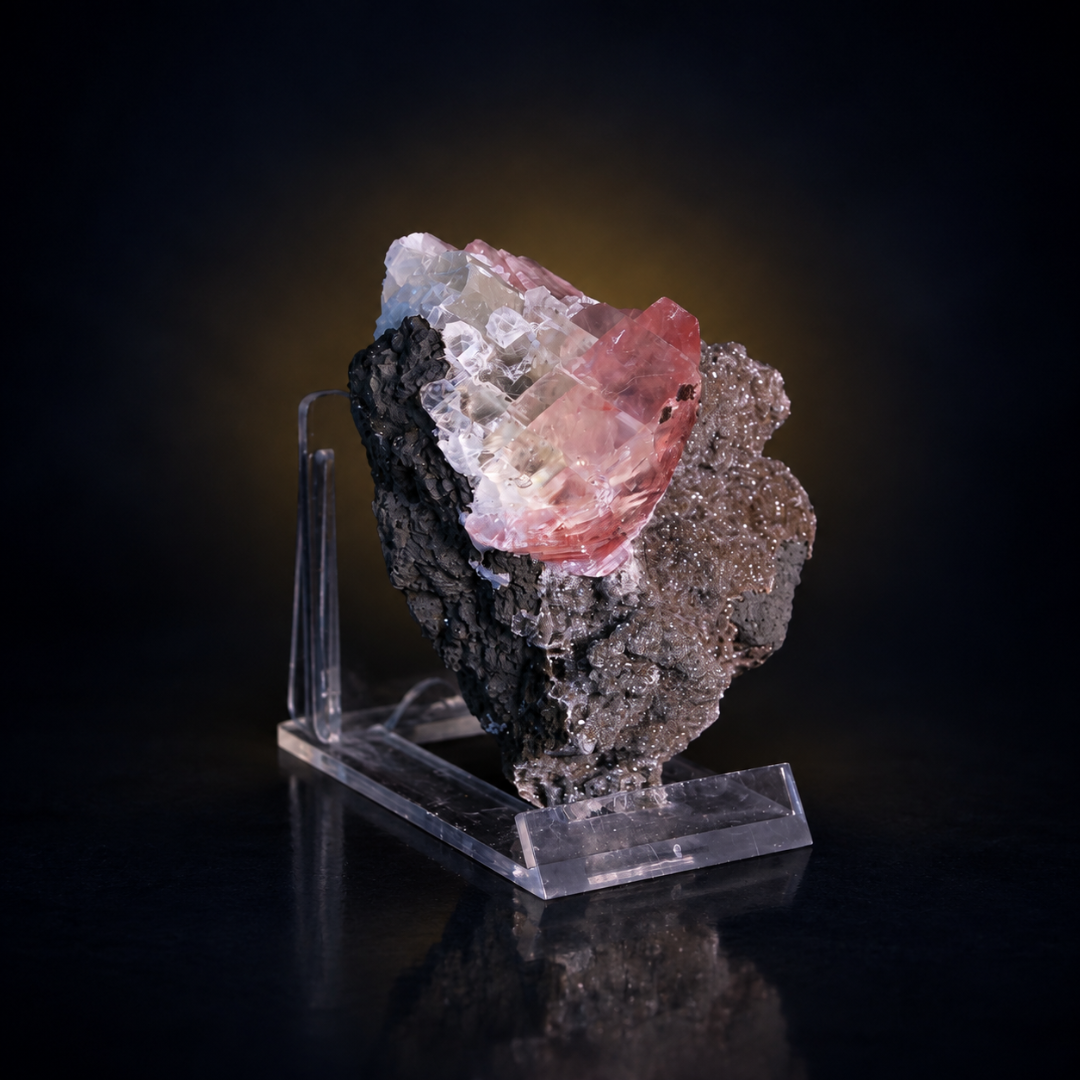 Natural Calcite Crystal Mineral Specimen – India