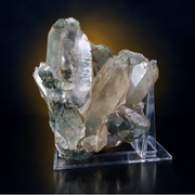 Natural Green Chlorite Himalayan Quartz Crystal – Mineral Specimen from India
