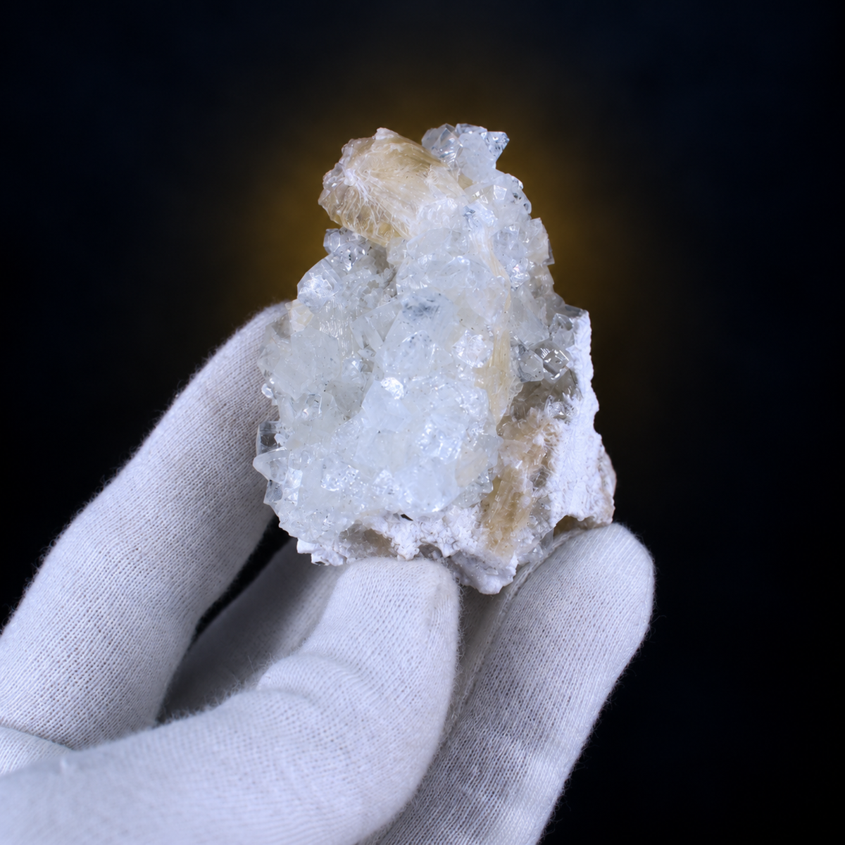Stilbite on Heulandite Crystal Cluster | 8×5×4 cm | 70g