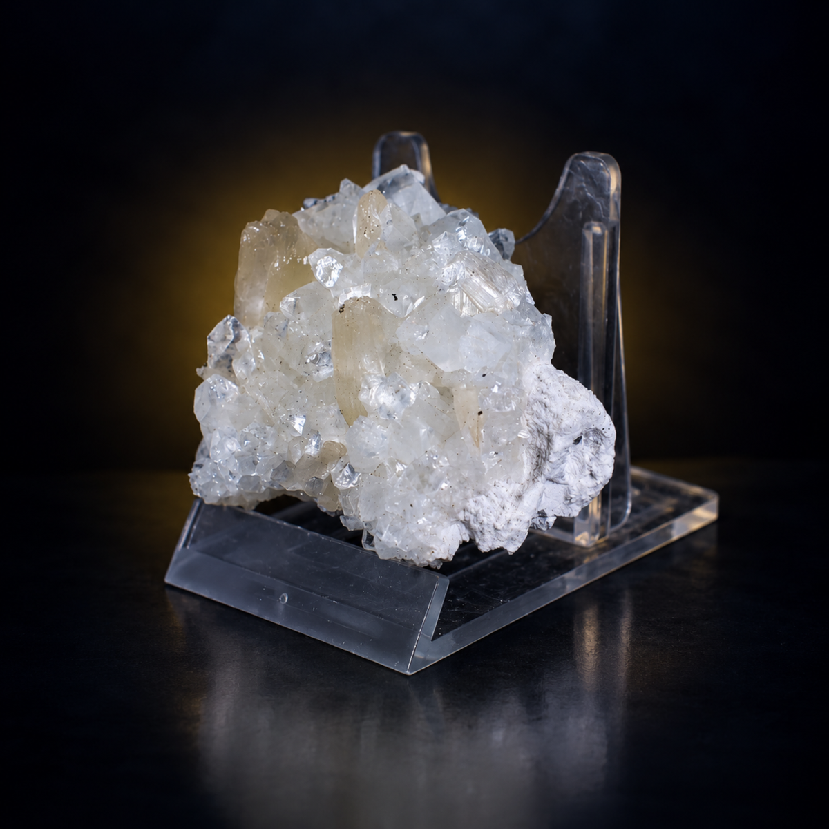 Natural Apophyllite with Stilbite Crystal Cluster – 50 g
