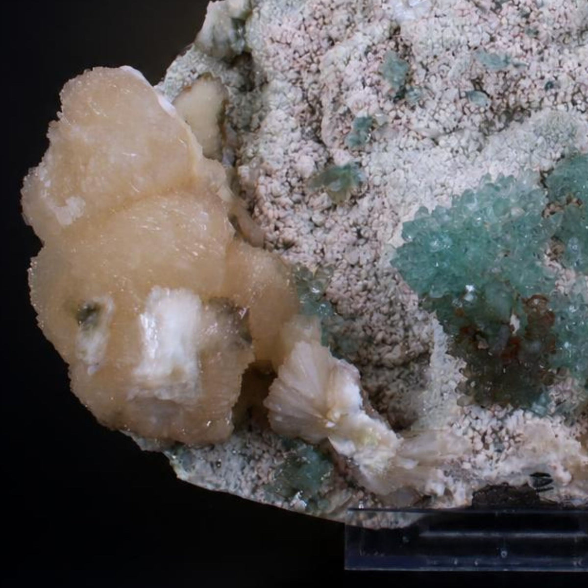 Natural Green Apophyllite, Stilbite & Mordenite Crystal – Mineral Specimen 1544 gm