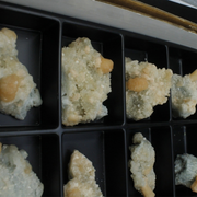 Natural Stilbite with Heulandite Crystal Lot – 18 PCS – Mineral Specimens from India