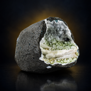 Natural Green &amp; White Chalcedony Geode – 360g