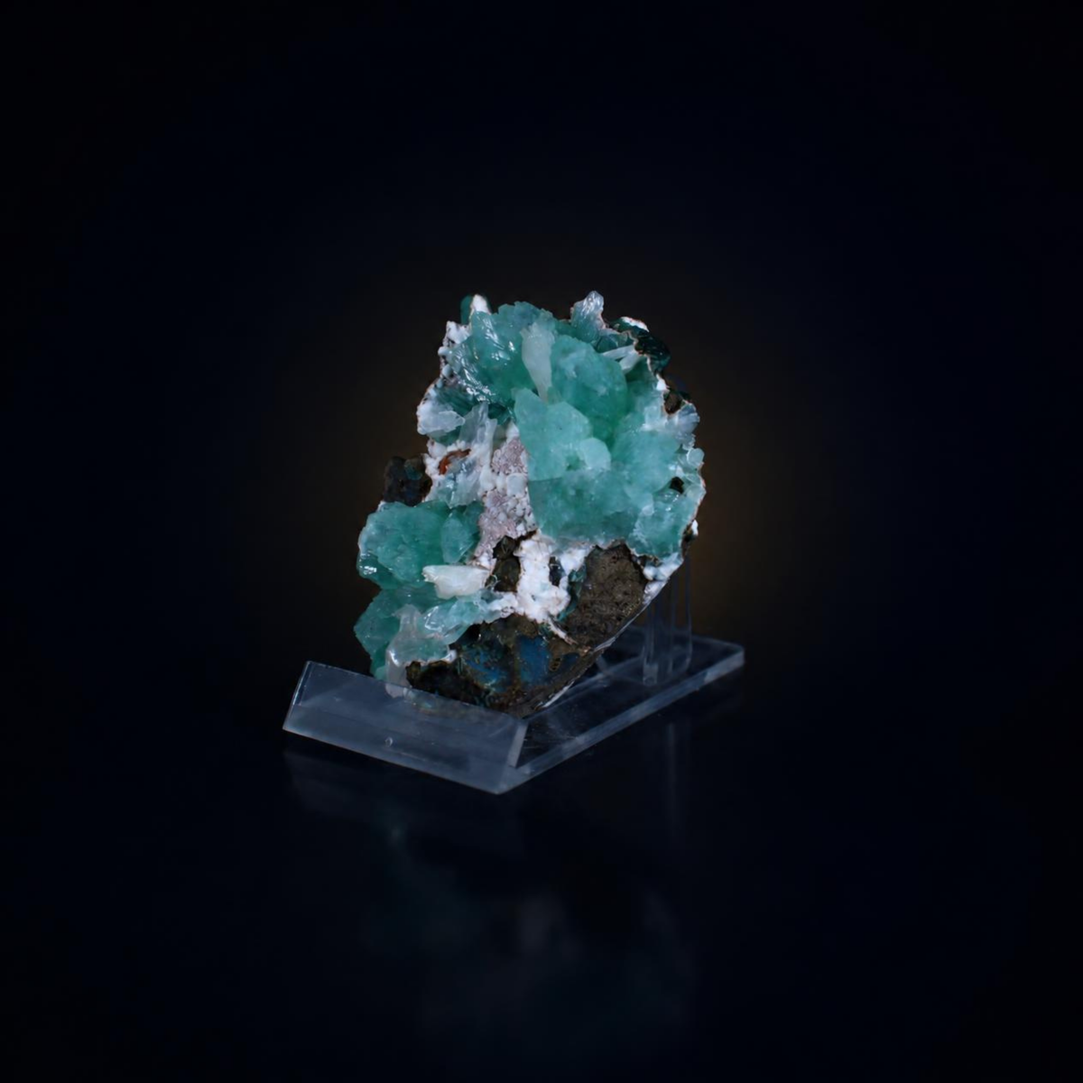 Fluorapophyllite-(K) Green Apophyllite with Stilbite | Collector Mineral | 110g