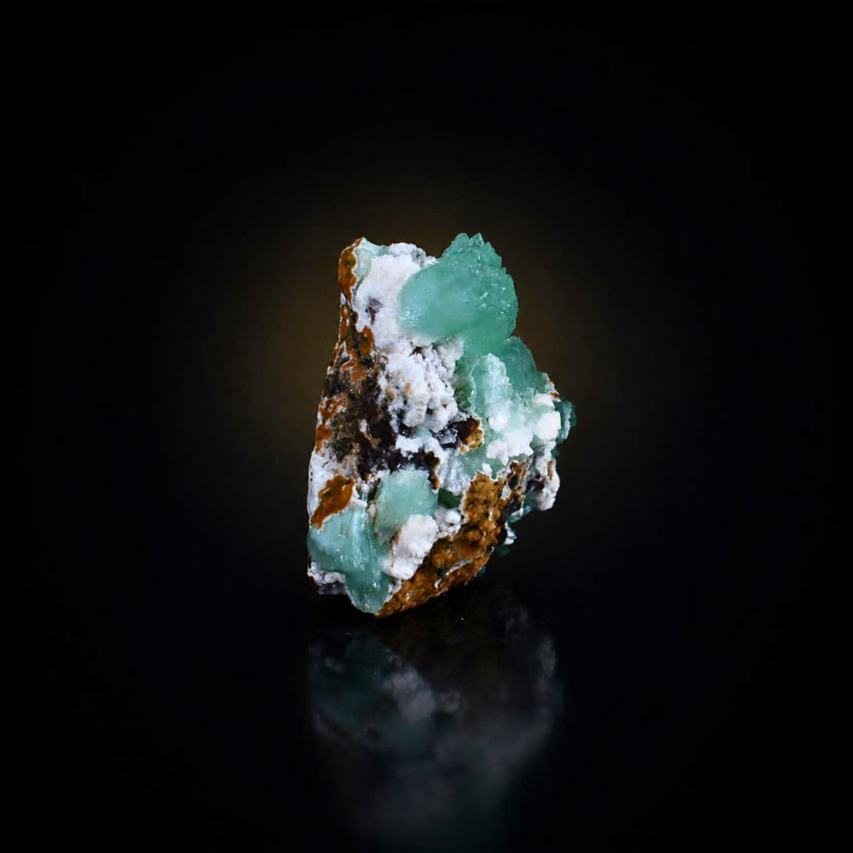 Green Apophyllite on Stilbite Collectible Indian Mineral Specimen 200g