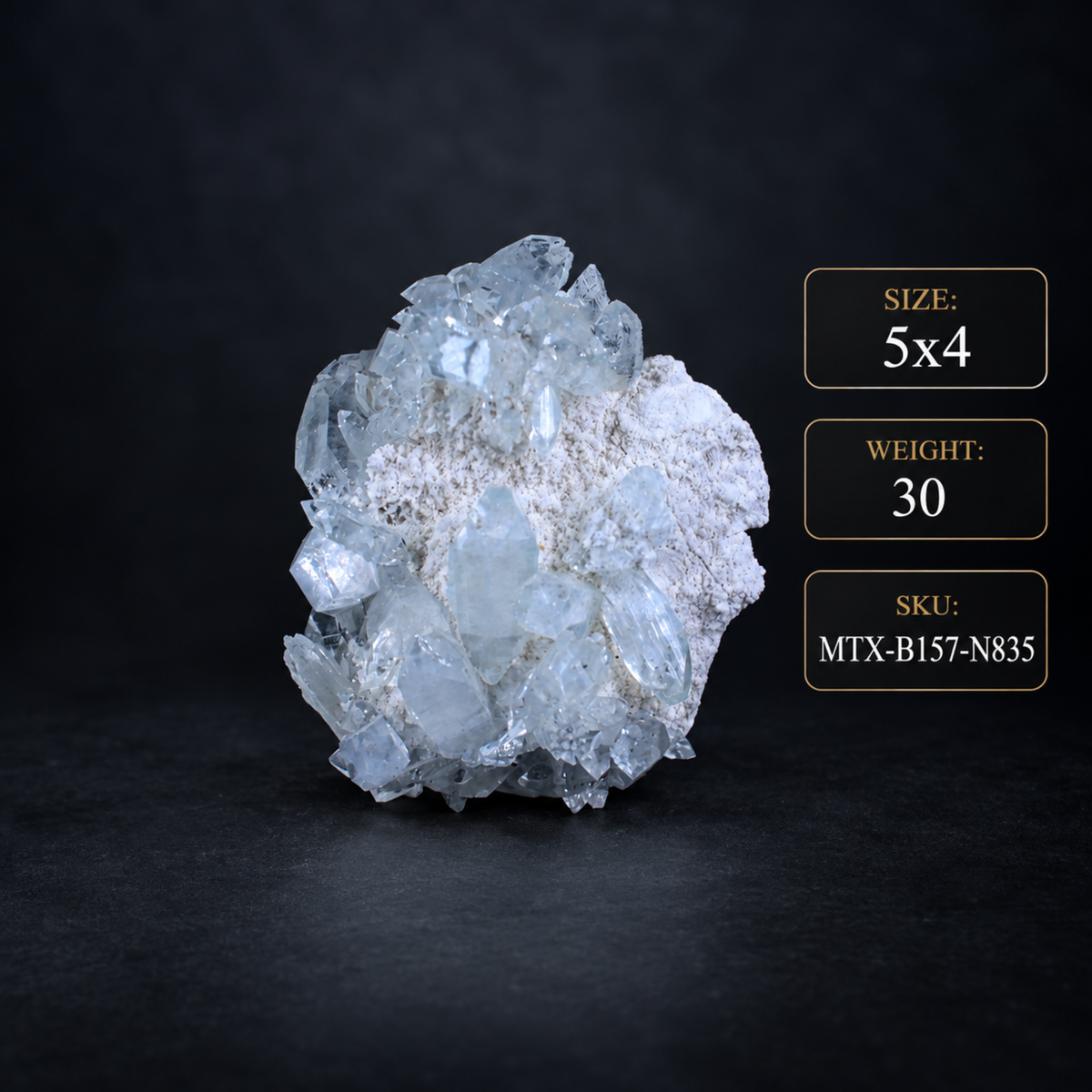 Natural Apophyllite on Matrix – 30 g