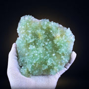 Natural Green Apophyllite Crystal Matrix Mineral Specimen from India 745 gm 14 × 14 × 4 cm