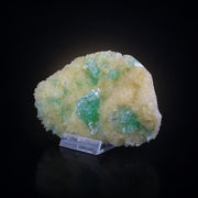 Natural Green Apophyllite with Stilbite Crystal Matrix Mineral Specimen from India 260 gm 13 × 8 × 2 cm |