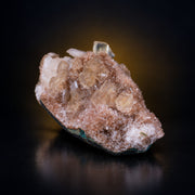 Calcite with Stilbite on Dark Gray Rock Matrix · 260 g · 12 × 7 × 6 cm