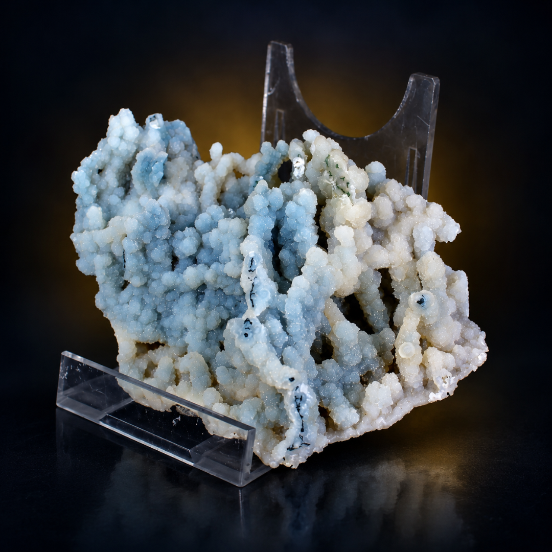 Natural Chalcedony Mineral Specimen – India