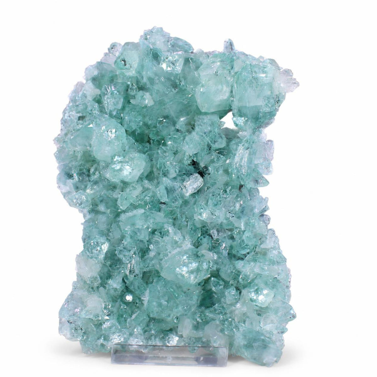 Natural Green Apophyllite Crystal Matrix Mineral Specimen from India 165 gm  13 × 7 × 2 cm