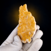 Natural Orange Calcite with White Stilbite Crystal Cluster – 60 g