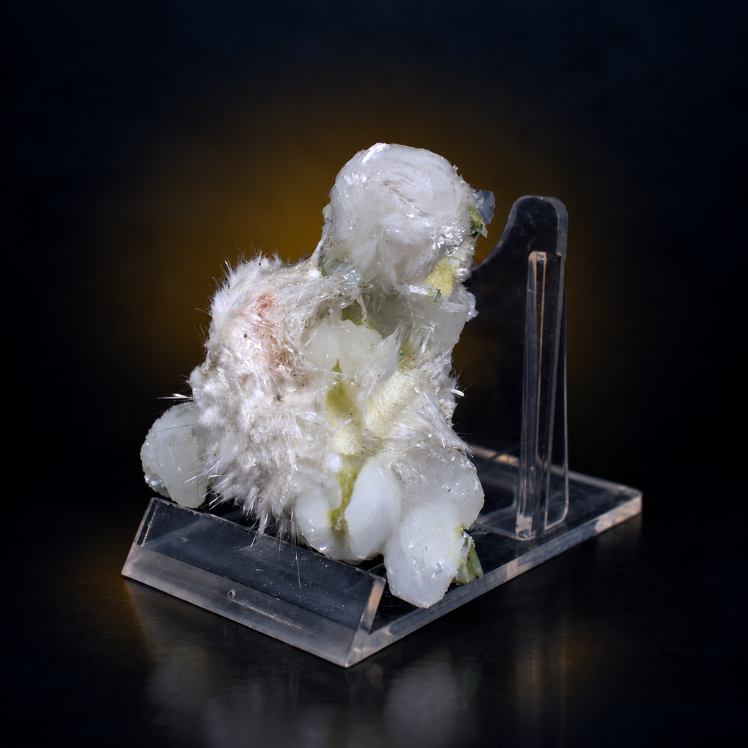 Natural Okenite with Apophyllite &amp; Heulandite Mineral Specimen – 50g