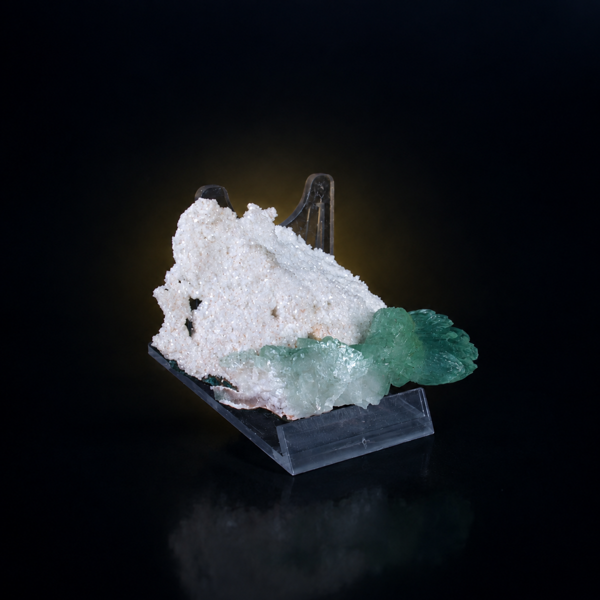 Natural Green Apophyllite with Stilbite Matrix – 60 g