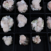 Natural Green Apophyllite with Stilbite, Heulandite Scolecite Crystal Lot – 18 PCS – Mineral Specimens from India