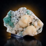 Natural Green Apophyllite with Heulandite Matrix Mineral Specimen