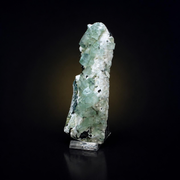 Natural Green Apophyllite with Heulandite Crystal Specimen – India