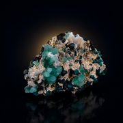 Green Tabular Acicular Apophyllite on Rocky Matrix · 600 g · 16 × 11 × 6 cm