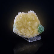 Natural Green Apophyllite with Stilbite Crystal Matrix Mineral Specimen from India 260 gm 10 × 8 × 2 cm