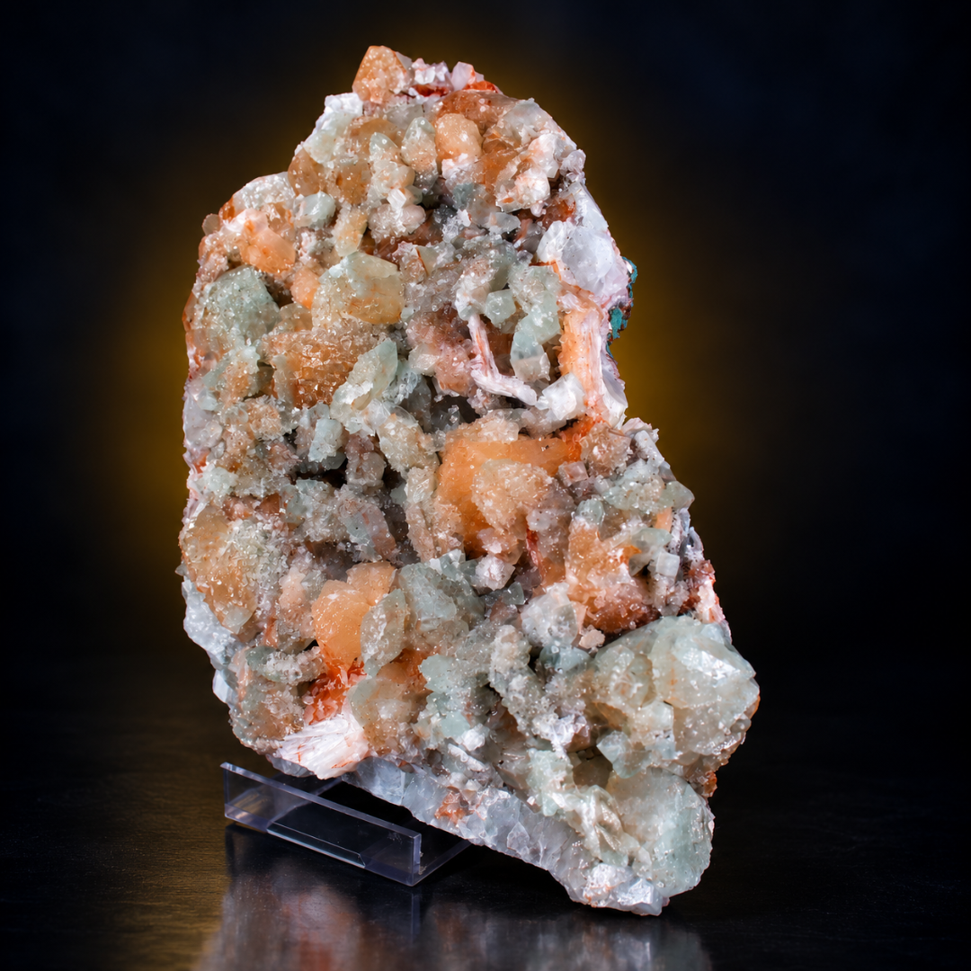 Hematite with Stilbite – Natural Mineral Specimen – 3 kg