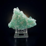Natural Green Apophyllite Crystal Matrix Mineral Specimen from India 110 gm 10 × 9 × 2 cm