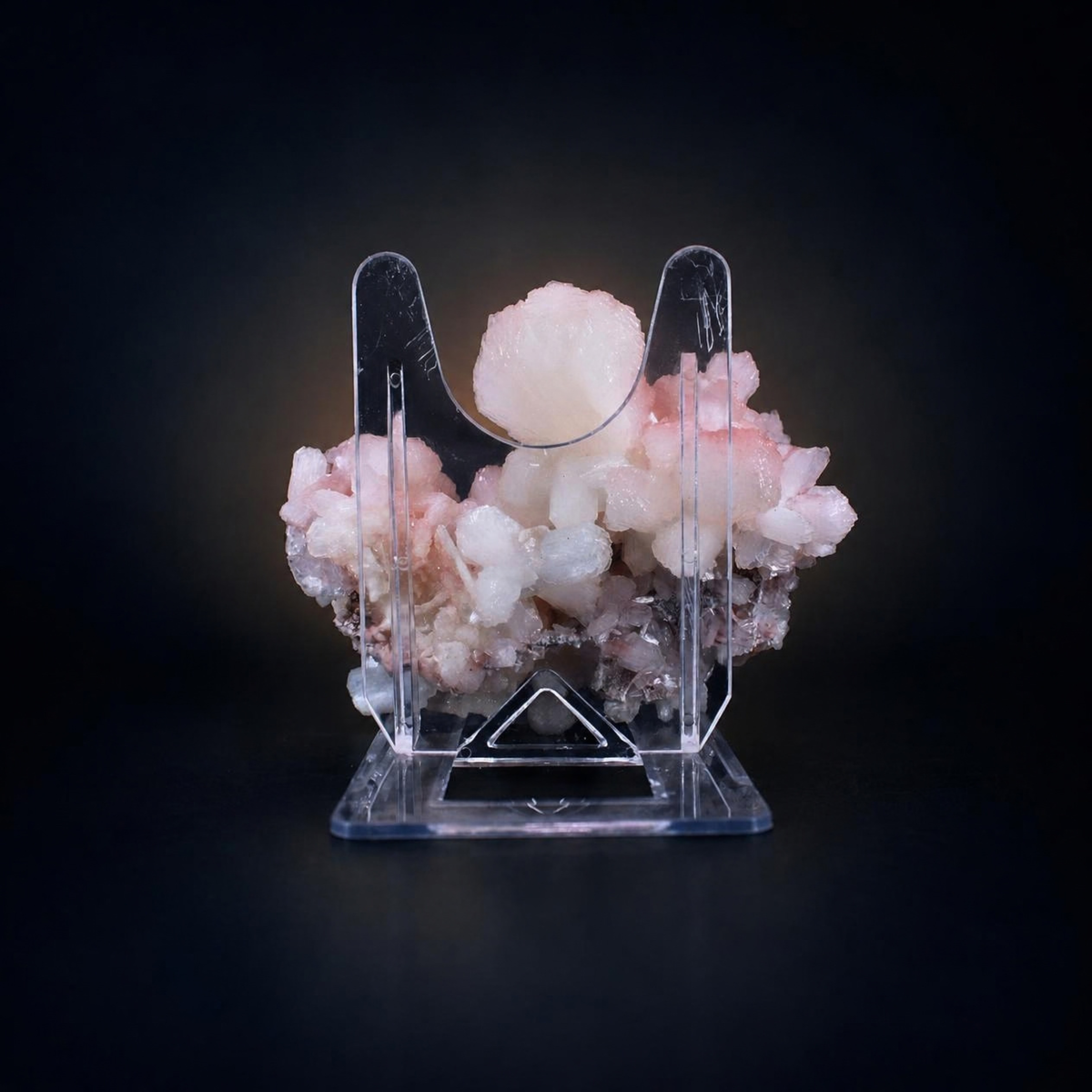 Natural Pink Stilbite Crystal Cluster  13 × 10 × 5 cm 300 g