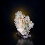 Natural Green Apophyllite with Stilbite on Matrix – 330 g