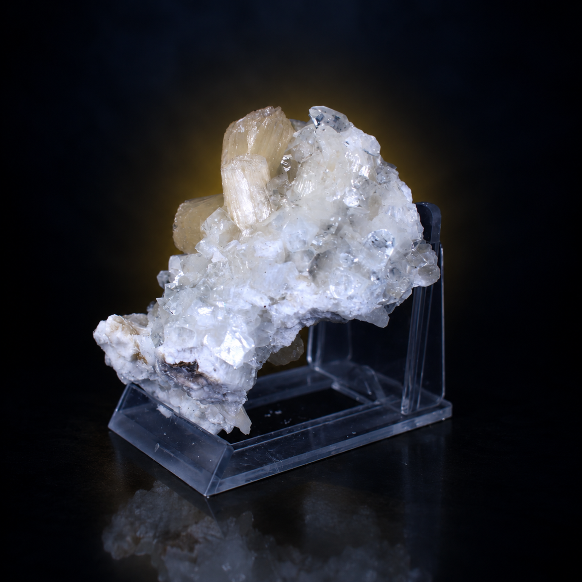 Calcite with Apophyllite Crystal Specimen | 8×6×4 cm | 140g