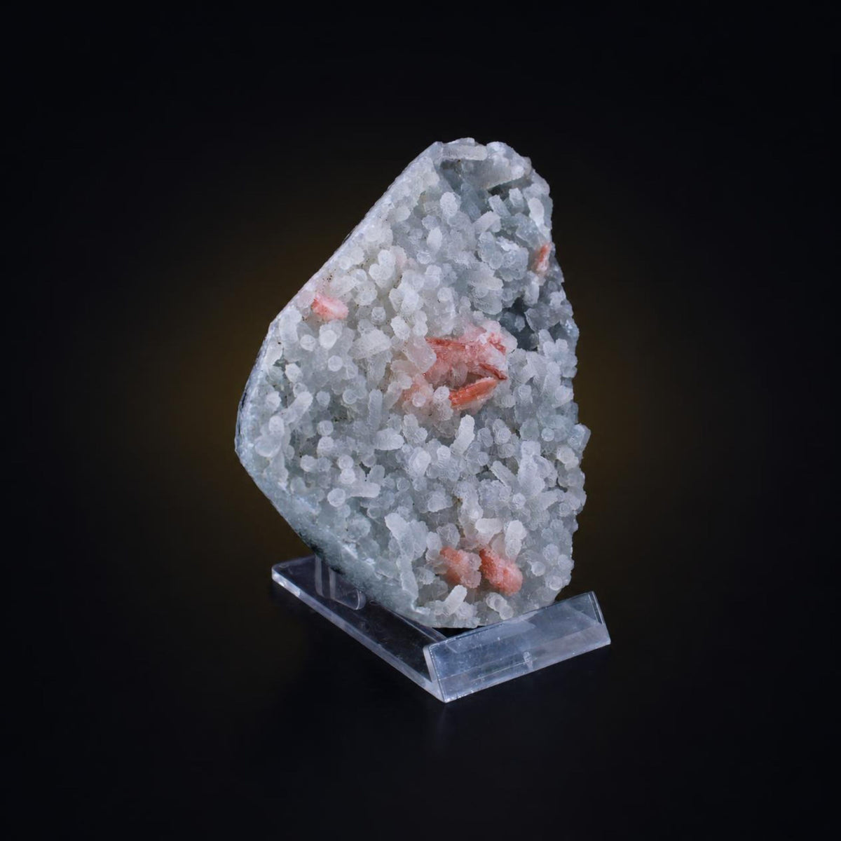 Natural Chalcedony Crystal Matrix Mineral Specimen from India 180 gm 10 × 8 × 2 cm
