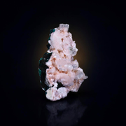 Pink Heulandite with Stilbite Natural Indian Mineral Specimen | 9×6×4 cm