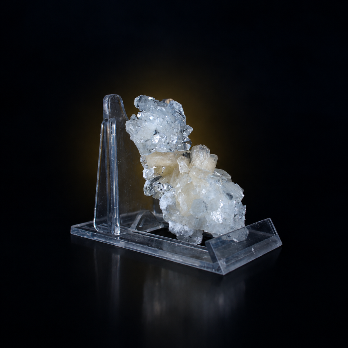 Natural Apophyllite with Stilbite Crystal Cluster – 30 g