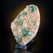 Green Apophyllite with Heulandite – Natural Mineral Specimen