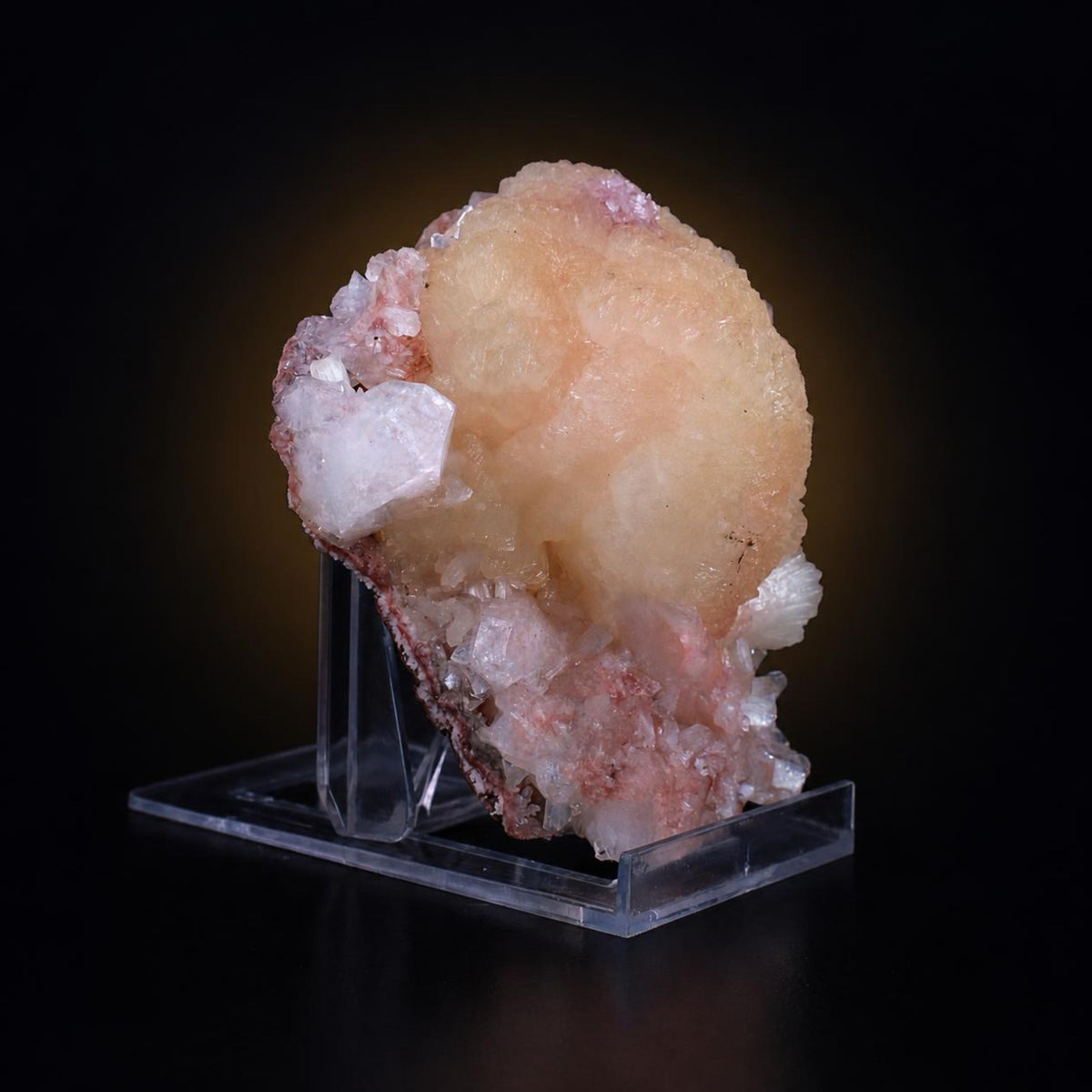 Botryoidal Bladed Stilbite with Heulandite · 680 g · 12 × 12 × 6 cm