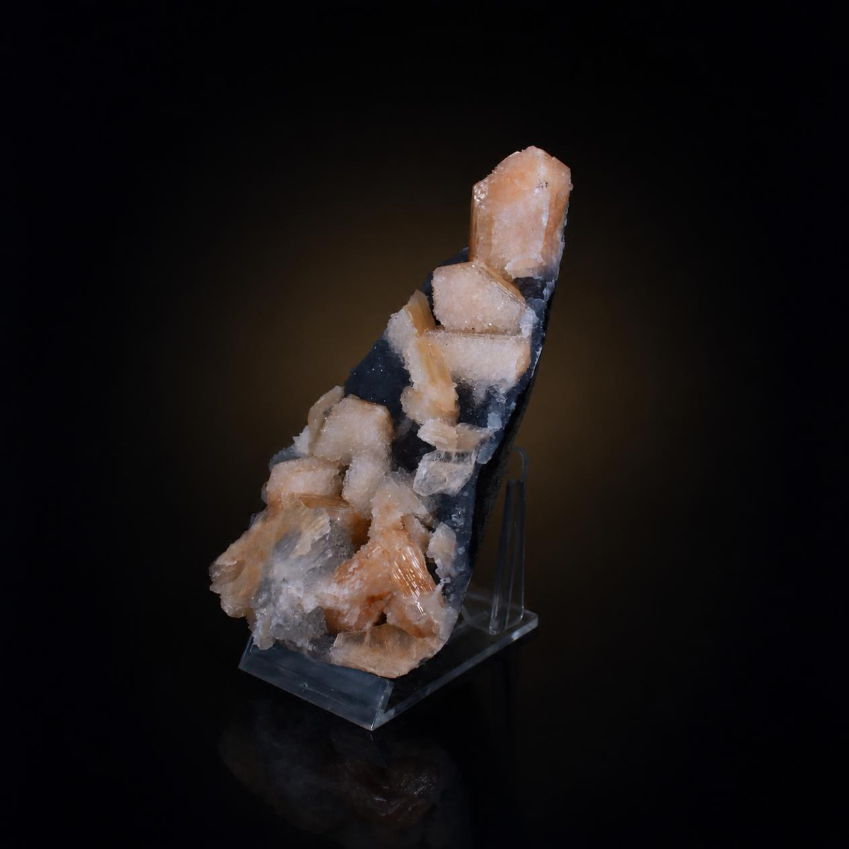 Stilbite with Chalcedony – Natural Mineral Specimen