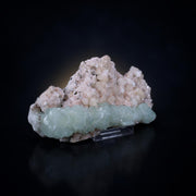 Natural Green Apophyllite & Stilbite Crystal – Mineral Specimen from India | 1070 gm | 21 × 12 × 6 cm