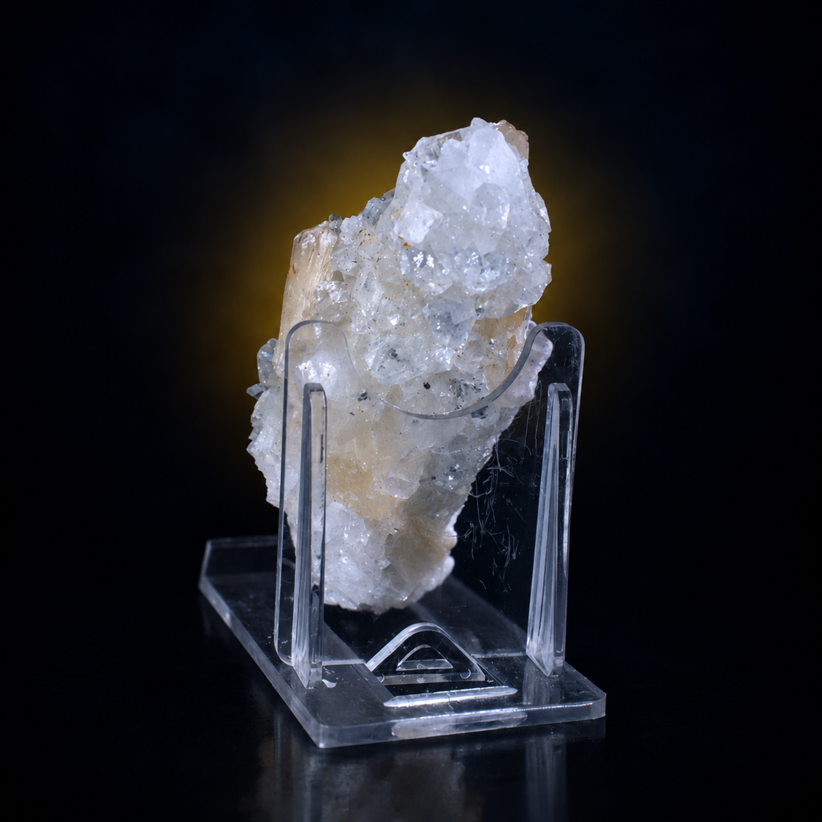 Apophyllite & Stilbite Crystal Cluster Deccan Traps Maharashtra India | 9 × 4 × 2 cm | 80 g