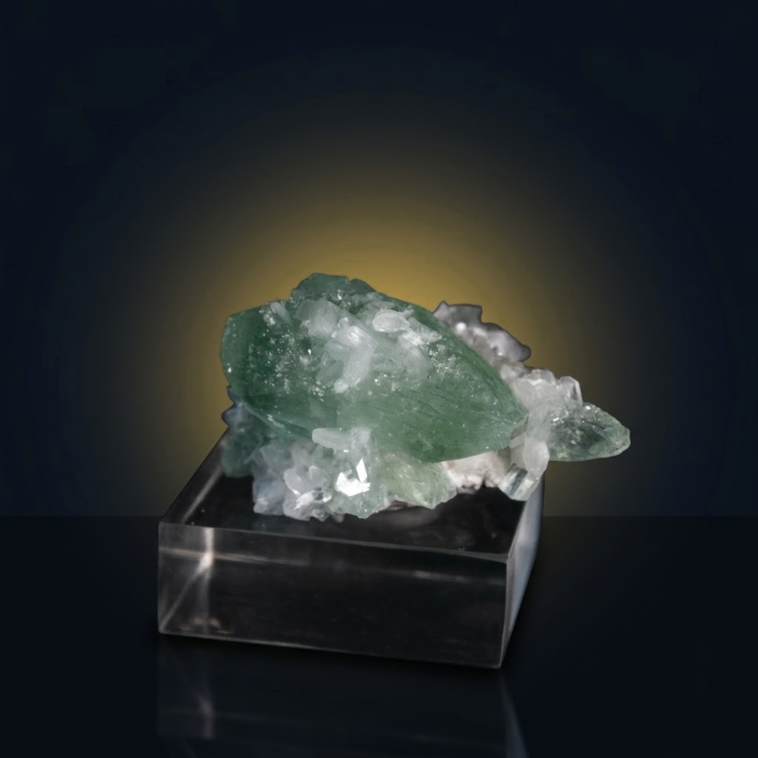 Natural Apophyllite Heulandite Crystal Matrix – Mineral Specimen from India