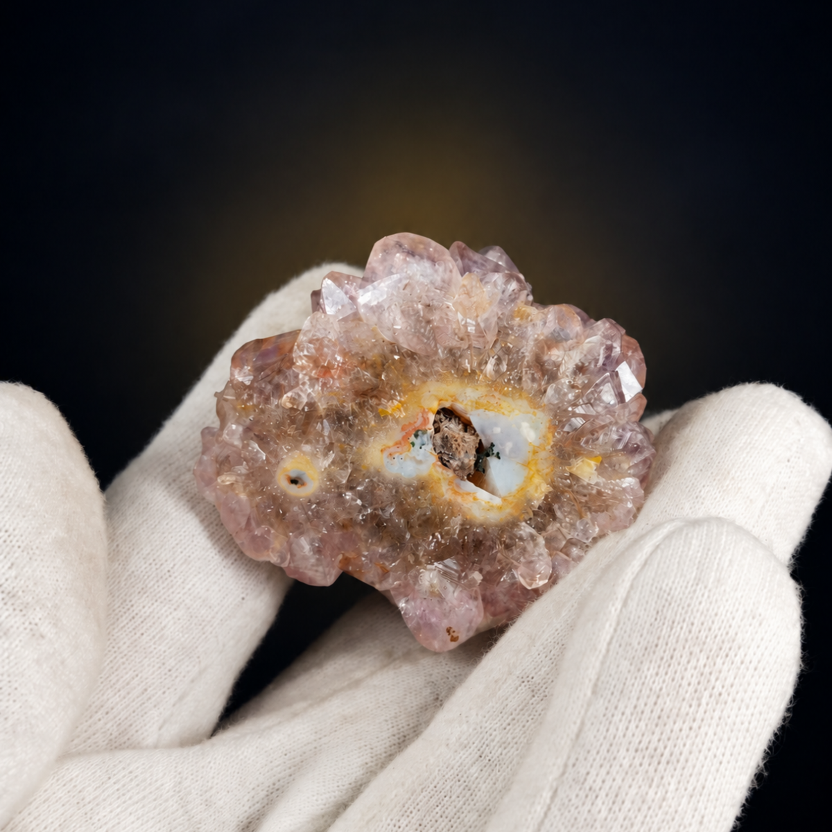 Natural Smoky Amethyst Flower Crystal – 80 g